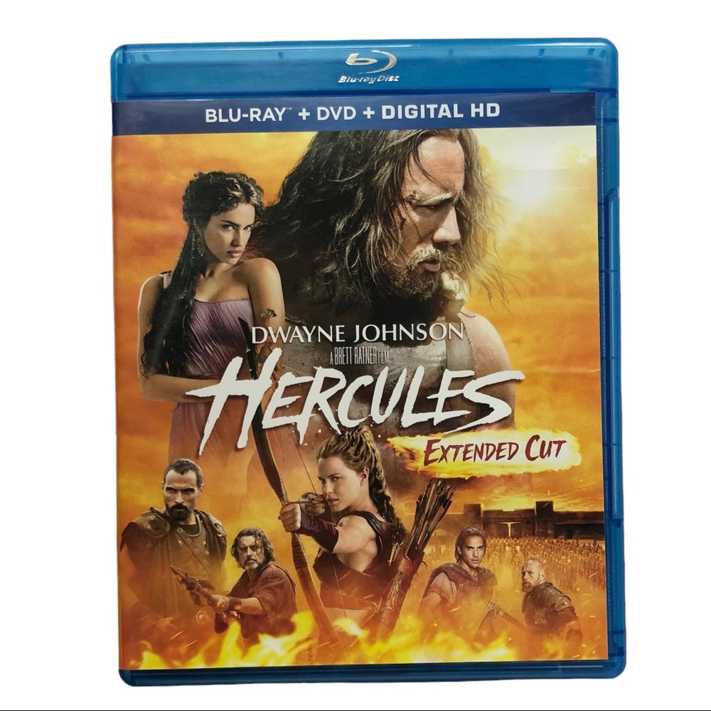 Blu-Ray HERCULES Extended Cut + DVD 2 Disc Set Dwayne Johnson
